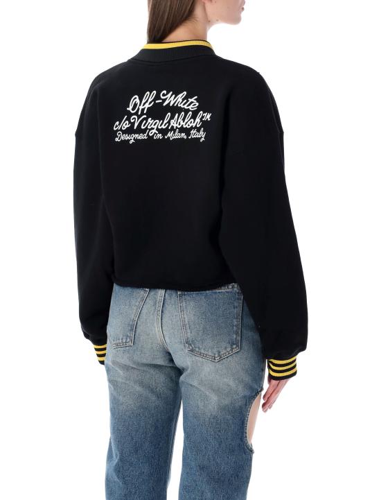 26SS 오프화이트 스웨터 OWBA07BS26FLE002 1001 BLACK - OFF WHITE