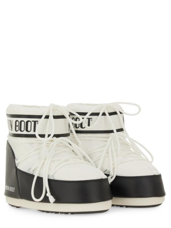 25FW 문부츠 아이콘 나일론 로우 부츠 80D1409340A001 White - MOON BOOT