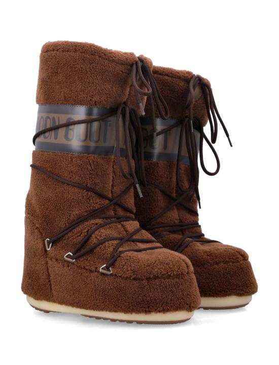 25FW 문부츠 아이콘 플리스 부츠 80D1403080M004 brown - MOON BOOT