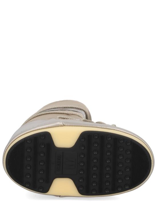 25FW 문부츠 아이콘 글랜스 플래티넘 새틴 부츠 80D1401680B003 Beige - MOON BOOT