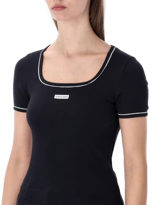 26SS 마린세르 반팔 티셔츠 WTT034ACJER0011 BK99 BLACK - MARINE SERRE