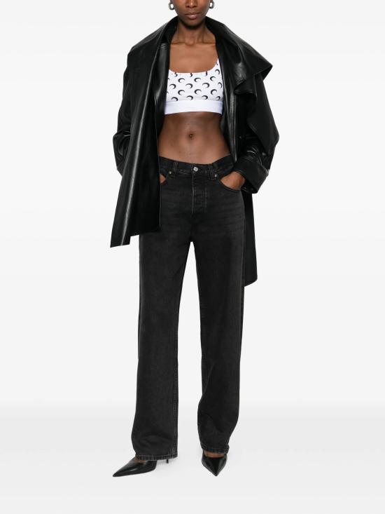 26SS 마린세르 반팔 티셔츠 WUW055BCJER0001 WH00 WHITE BLACK MOON - MARINE SERRE