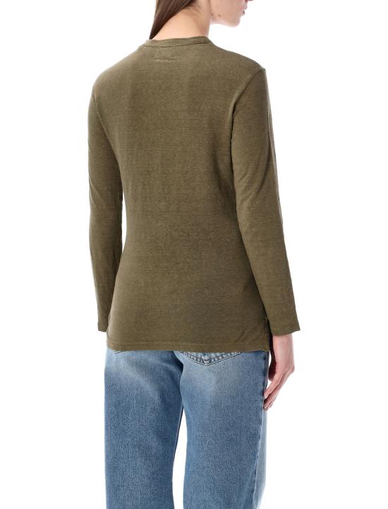 26SS 이자벨마랑에뚜왈 긴팔 티셔츠 TS0306FAB1N17E 67DK DARK KHAKI - ISABEL MARANT ETOILE