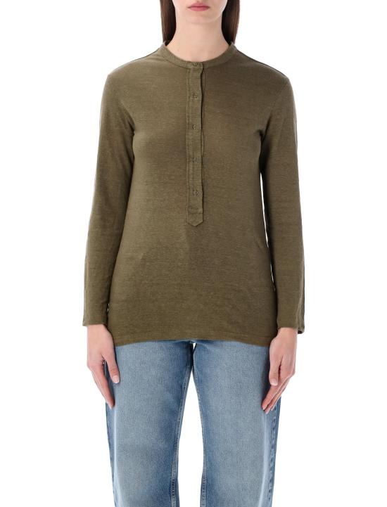 26SS 이자벨마랑에뚜왈 긴팔 티셔츠 TS0306FAB1N17E 67DK DARK KHAKI
