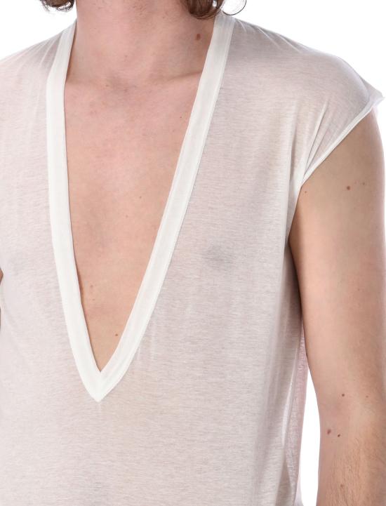 26SS 릭 오웬스 반팔 티셔츠 RU01F2157UC 11 MILK - RICK OWENS