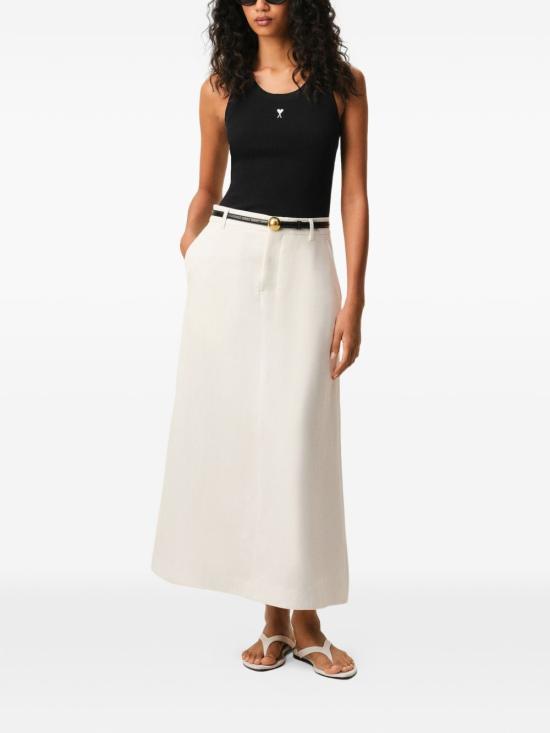 26SS 아미 ADC 코튼 탱크탑 FTP811JE0117 045 BLACK - AMI