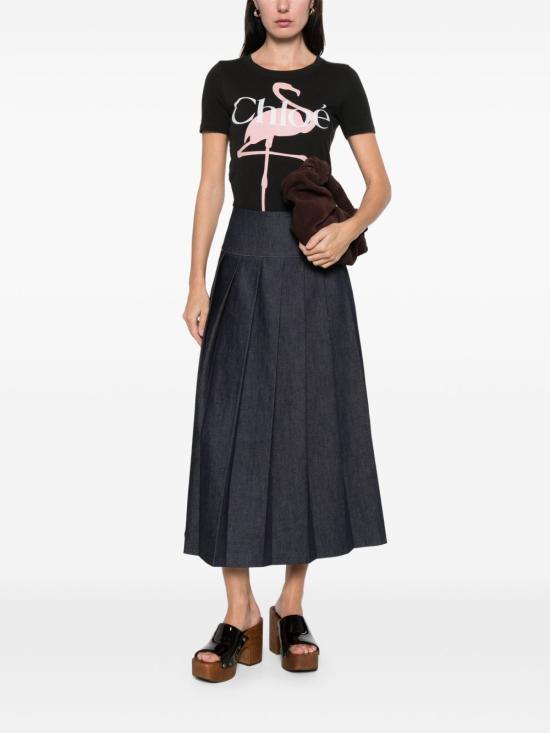 26SS 끌로에 반팔 티셔츠 CH26SJH08194 070 ASH BLACK - CHLOE