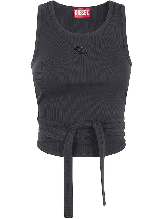 26SS 디젤 반팔 티셔츠 A210190EJAI 9XX BLACK - DIESEL