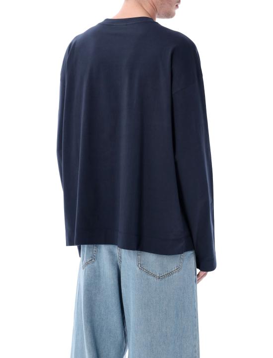 26SS 드리스 반 노튼 반팔 티셔츠 0211123603 509 NAVY - DRIES VAN NOTEN