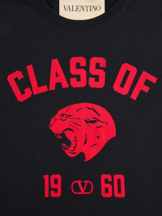 26SS 발렌티노 가라바니 반팔 티셔츠 8V3MG18ABAR 0NR NERO ROSSO - VALENTINO GARAVANI