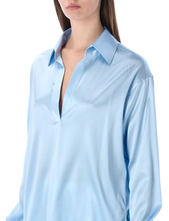 26SS 톰포드 셔츠 TS2144FAX881 UAC FROST LIGHT BLUE - TOMFORD