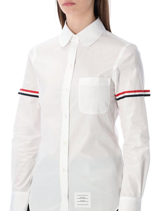 26SS 톰브라운 RWB 스트라이프 셔츠 FLL019E03113 100 WHITE - THOM BROWNE