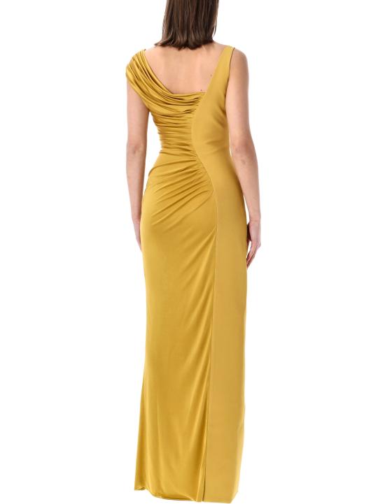 26SS 베르사체 미디 원피스 10141271A12497 1YD10 ANTIQUE GOLD - VERSACE