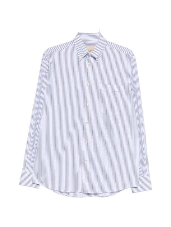 26SS 발렌티노 가라바니 긴팔 셔츠 8V3ABS80B95 C1L IVORY BLUE STRIPES