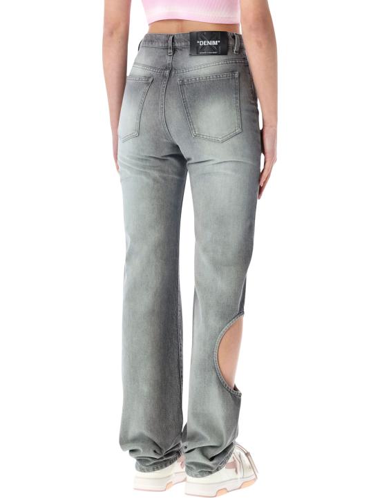 26SS 오프화이트 스트레이트 팬츠 OWYA06ES26DEN002 1101 GREY - OFF WHITE