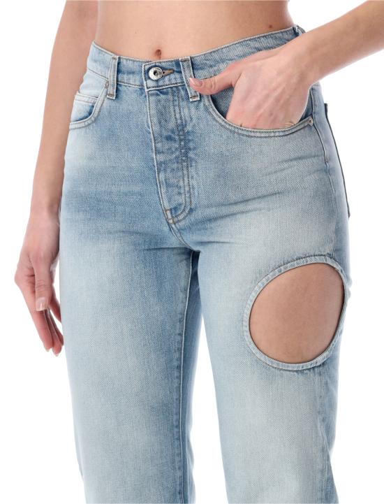 26SS 오프화이트 스트레이트 팬츠 OWYA06ES26DEN001 4600 BLEACH BLUE - OFF WHITE