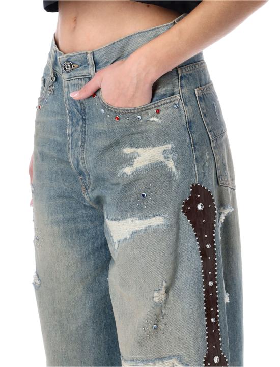 26SS 아미리 스트레이트 팬츠 AWBMJE1015 596 DRIFTWOOD BLUE - AMIRI