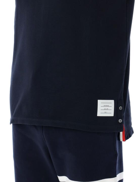 26SS 톰브라운 반팔 티셔츠 MJS056A00050 415 NAVY - THOM BROWNE