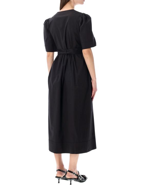 26SS 가니 스트레치 코튼 드레스 W08427060 099 BLACK - GANNI