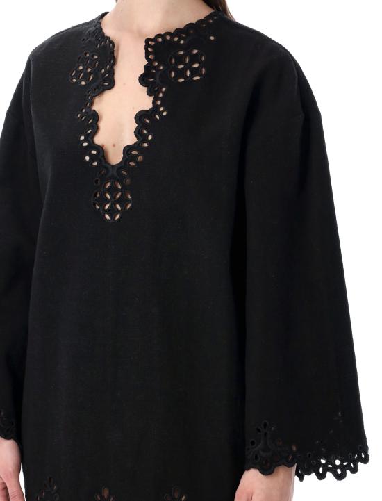 26SS 이자벨마랑에뚜왈 미디 원피스 RO0653FBD1J04E 02FK FADED BLACK - ISABEL MARANT ETOILE