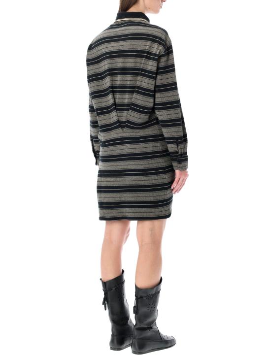 26SS 이자벨마랑에뚜왈 미디 원피스 RO1037FAD1K04E BKEC BLACK ECRU STRIPES - ISABEL MARANT ETOILE