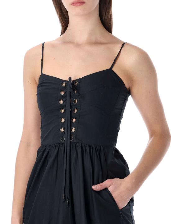 26SS 이자벨마랑에뚜왈 미디 원피스 RO1023FAD1J10E 01BK BLACK - ISABEL MARANT ETOILE