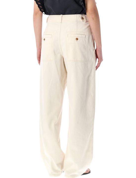 26SS 이자벨마랑 스트레이트 팬츠 PA0659FAD1G02I 23EC ECRU - ISABEL MARANT