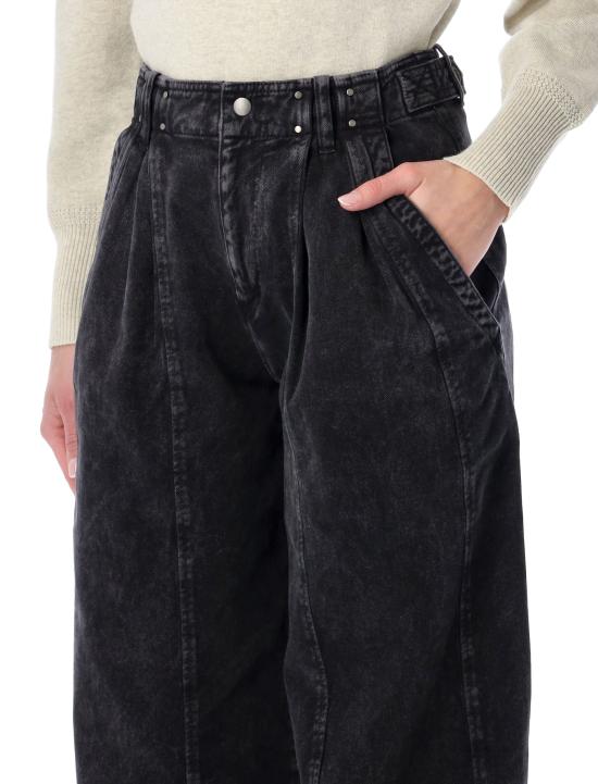 26SS 이자벨마랑 스트레이트 팬츠 PA0659FAD1G02I 02FK FADED BLACK - ISABEL MARANT