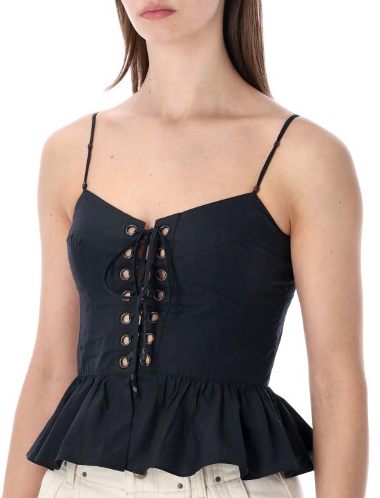 26SS 이자벨마랑에뚜왈 반팔 티셔츠 HT0824FAD1J10E 01BK BLACK - ISABEL MARANT ETOILE