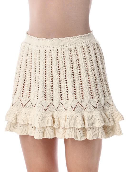 26SS 이자벨마랑에뚜왈 숏 스커트 JU0473FAD1L04E 23EC ECRU - ISABEL MARANT ETOILE