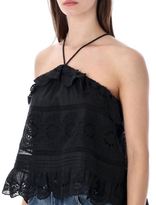 26SS 이자벨마랑에뚜왈 반팔 티셔츠 HT0769FAD1J05E 01BK BLACK - ISABEL MARANT ETOILE