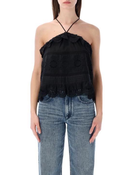 26SS 이자벨마랑에뚜왈 반팔 티셔츠 HT0769FAD1J05E 01BK BLACK