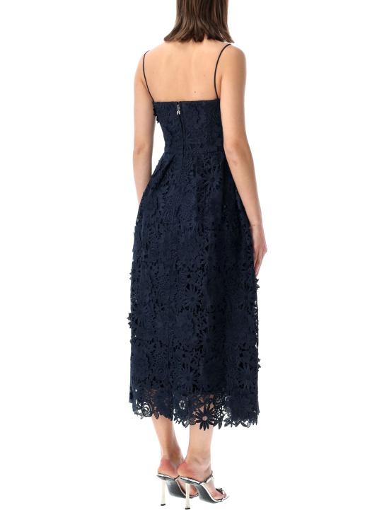 26SS 로테이트 바이 크리스텐슨 미디 원피스 1160131725 NAVY - ROTATE BY BIRGERCHRISTENSEN