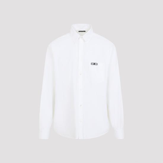 25FW 발렌시아가 긴팔 셔츠 850816 TRM28 9000 WHITE - BALENCIAGA