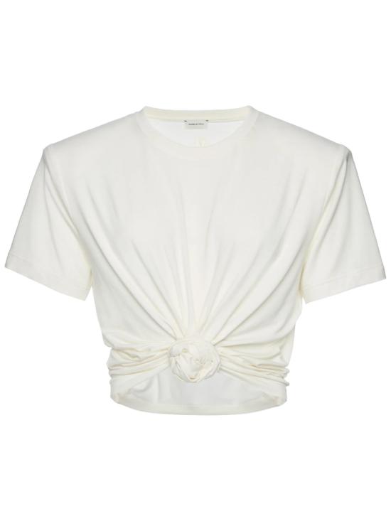 26SS 마그다뷰트림 반팔 티셔츠 172426 CREAM