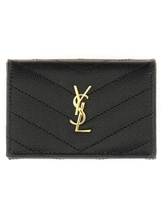 26SS 생로랑 가죽소품 668274BOWA1 1000 BLACK