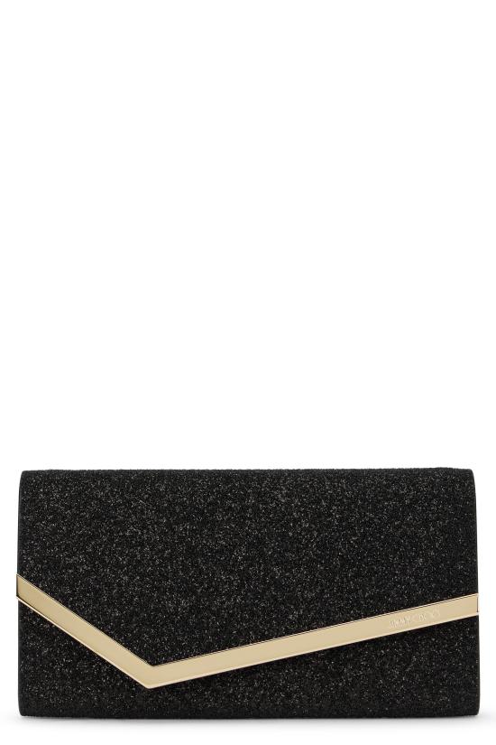  지미추 클러치/파우치 EMMIEGQIBLACKLIGHTGOLD black