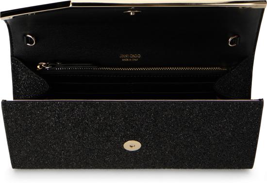  지미추 클러치/파우치 EMMIEGQIBLACKLIGHTGOLD black - JIMMY CHOO