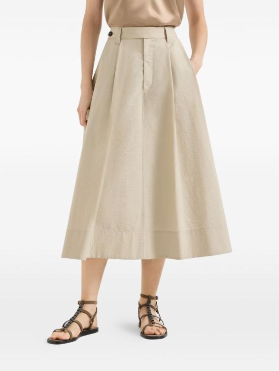 26SS 브루넬로 쿠치넬리 롱 스커트 M0F79G3951 C9195 NUDE NEUTRALS - BRUNELLO CUCINELLI