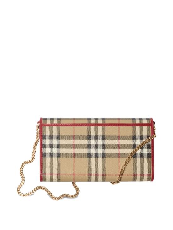 26SS 버버리 체크 체인 스트랩 지갑 8116321 B9724 NUDE NEUTRALS - BURBERRY