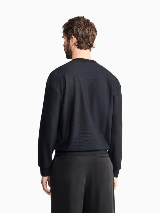26SS 조르지오 아르마니 스웨터 GM003056TE10045 UC001 BLACK - GIORGIO ARMANI
