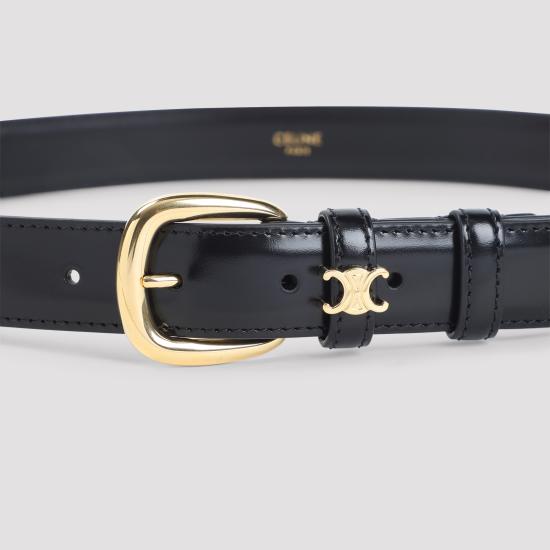 26SS 셀린느 미디움 25mm 비비엔느 벨트 45BNN3A01 38NO BLACK - CELINE