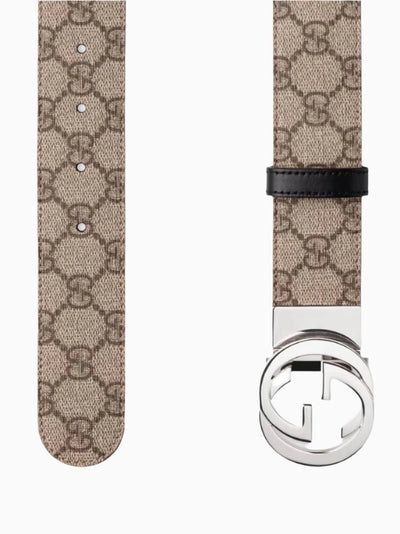 26SS 구찌 리버시블 GG 슈프림 벨트 473030KGDHN 9769 BEIGE - GUCCI
