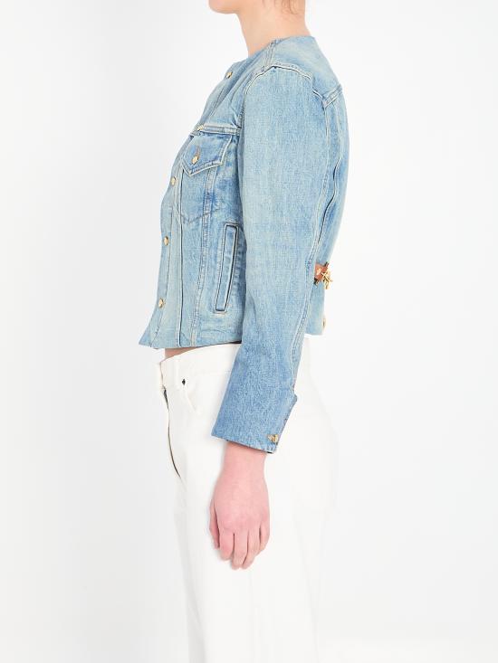 26SS 셀린느 데님 재킷 RV0ZV789D GDN7 BLUE - CELINE