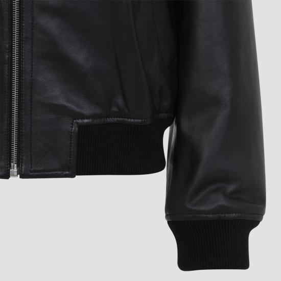 26SS 이브살로몬 가죽 자켓 26E25EYV20155APXX C99 BLACK - YVES SALOMON