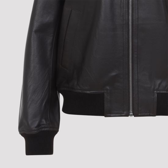 26SS 이브살로몬 가죽 자켓 26E25EYV20155APXX A2009 BROWN - YVES SALOMON