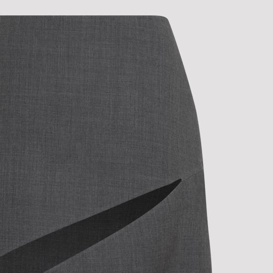 26SS 질샌더 롱 스커트 J03MA0305J40327 023 GREY - JIL SANDER