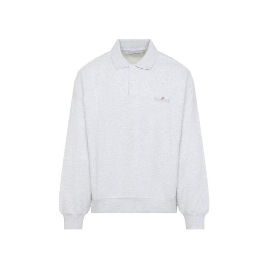 26SS 칼하트 WIP 라벨 폴로 스웨트셔츠 I036349482XX03 ASH GREY