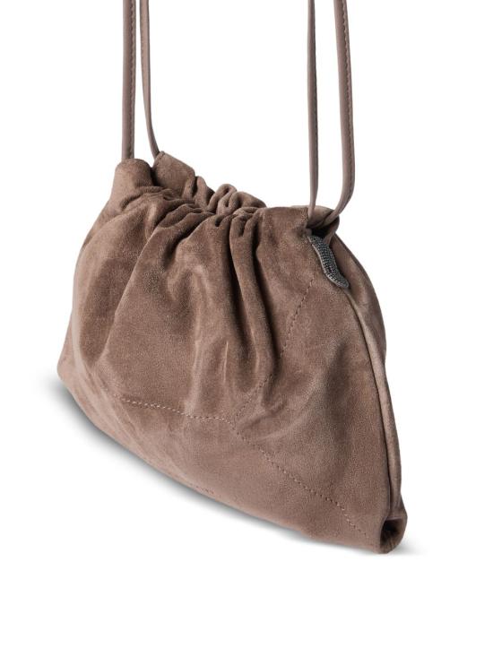 26SS 브루넬로 쿠치넬리 스웨이드 BC 듀오 파우치 백 MBDLD2808 C8849 NUDE NEUTRALS - BRUNELLO CUCINELLI