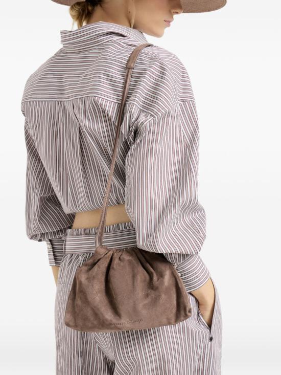 26SS 브루넬로 쿠치넬리 스웨이드 BC 듀오 파우치 백 MBDLD2808 C8849 NUDE NEUTRALS - BRUNELLO CUCINELLI